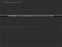 Tablet Screenshot of adventure-news.com